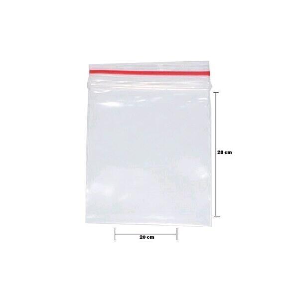 Saco Plástico com fecho Ziplock - Pct c/100 un